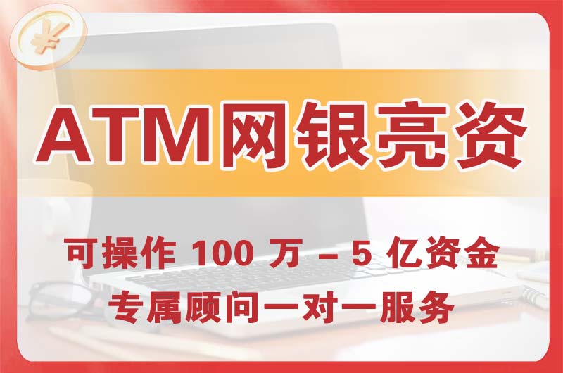 紫金ATM机、网银亮资显账